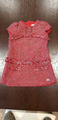 Vendo vestido vermelho Pili Carrera tamanho 4 em excelente estado