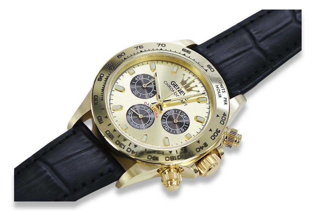 Złoty zegarek męski damski 14k 585 Geneve mw014ydgb Wrocław biżuteria