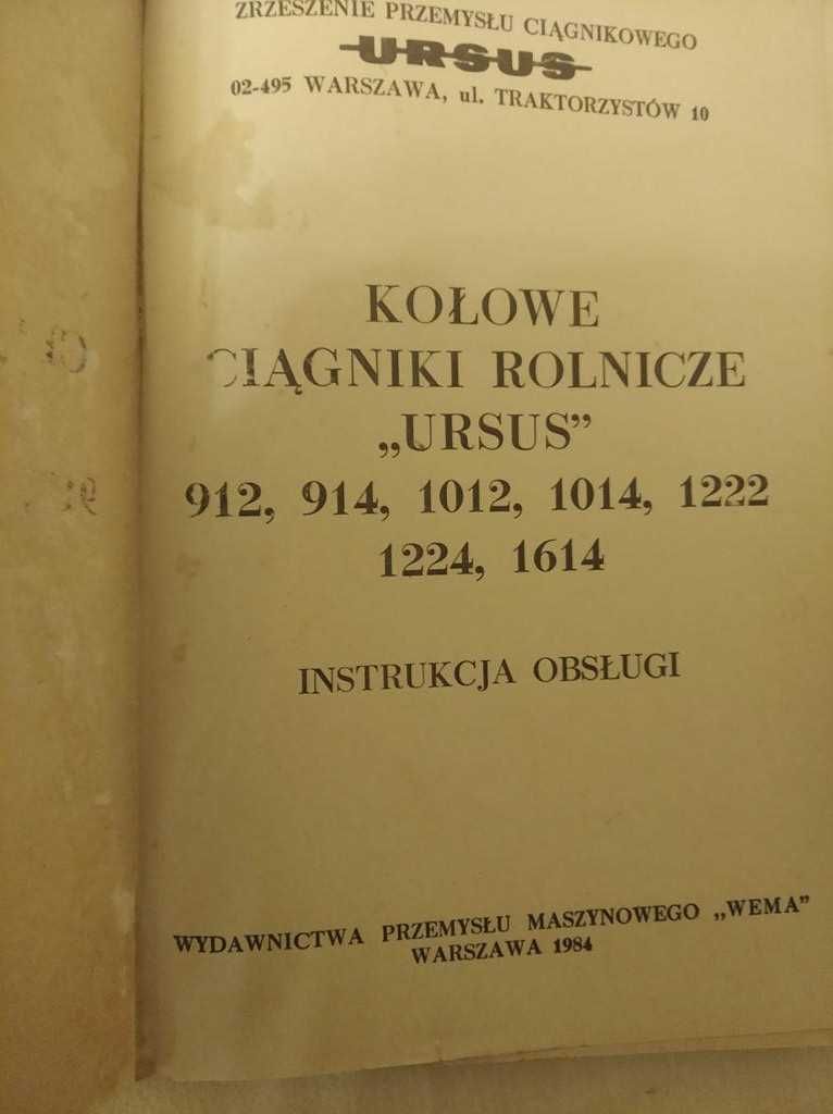 Ursus 912,914,1012,1014,1222,1224,1614 Instrukcja obsługi