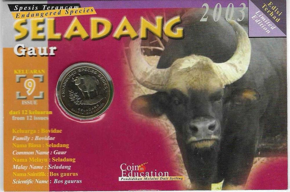 Malásia - - - "Espécies Animais Ameaçadas" - - - - - Moedas