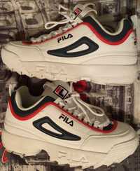 Fila Disruptor Cb Low White/Fila Navy/Fila Red - Tamanho 41