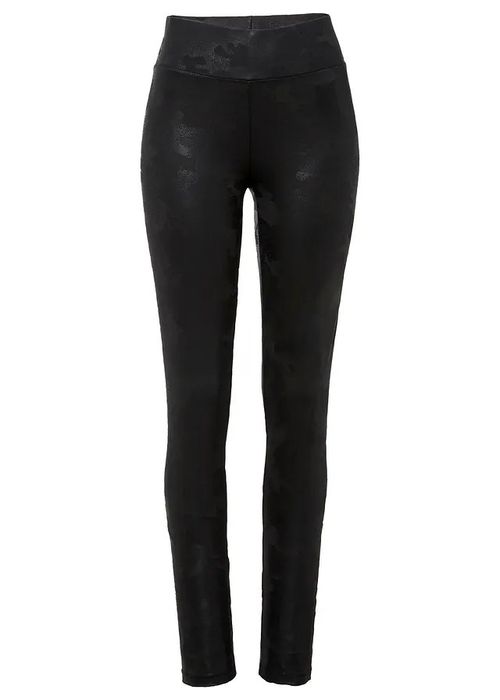 B.P.C legginsy czarne we wzór moro 36/38.