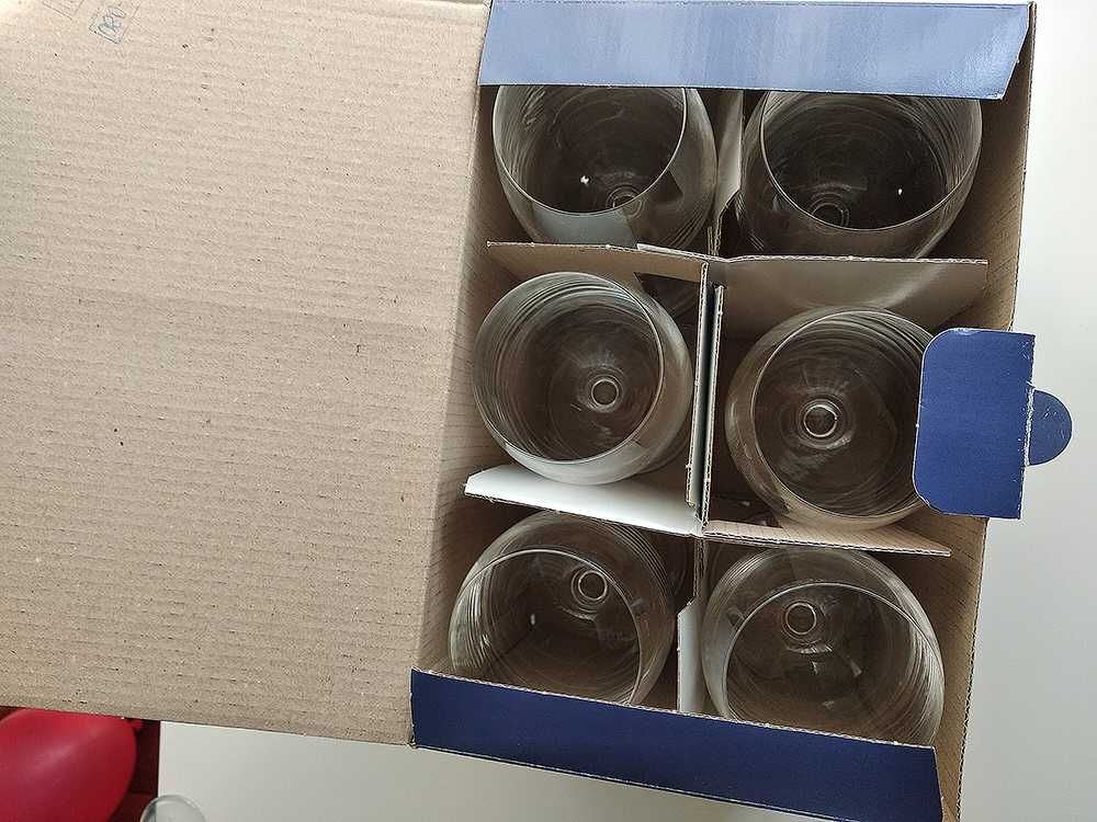 Келихи для вина 250 мл,  набір келихів 6 штук. Виробництво Словаччина