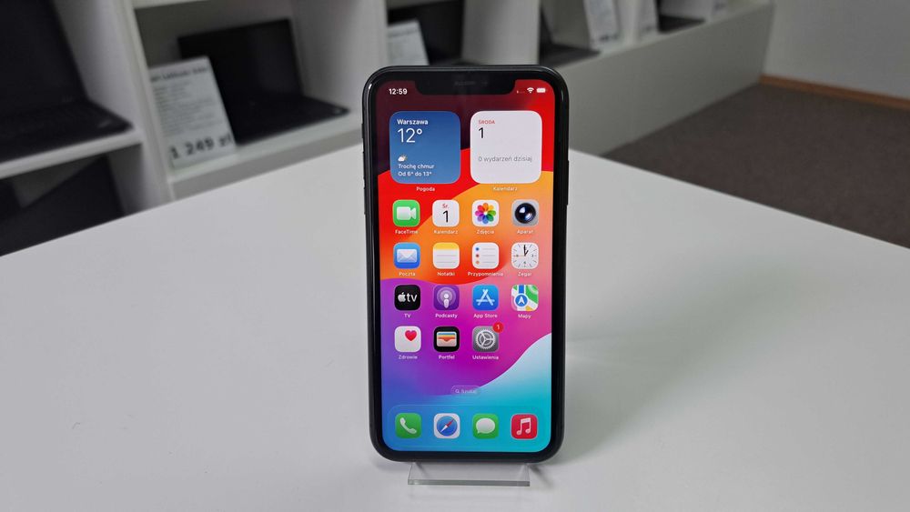 Klasa A Bez Blokad Apple iPhone 11 Black 64GB Gwarancja FV23%