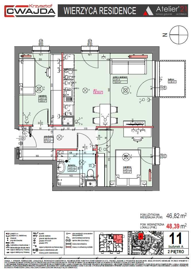 nowa inwestycja, mieszkanie 3-pokojowe, Wierzyca Residence Pelplin