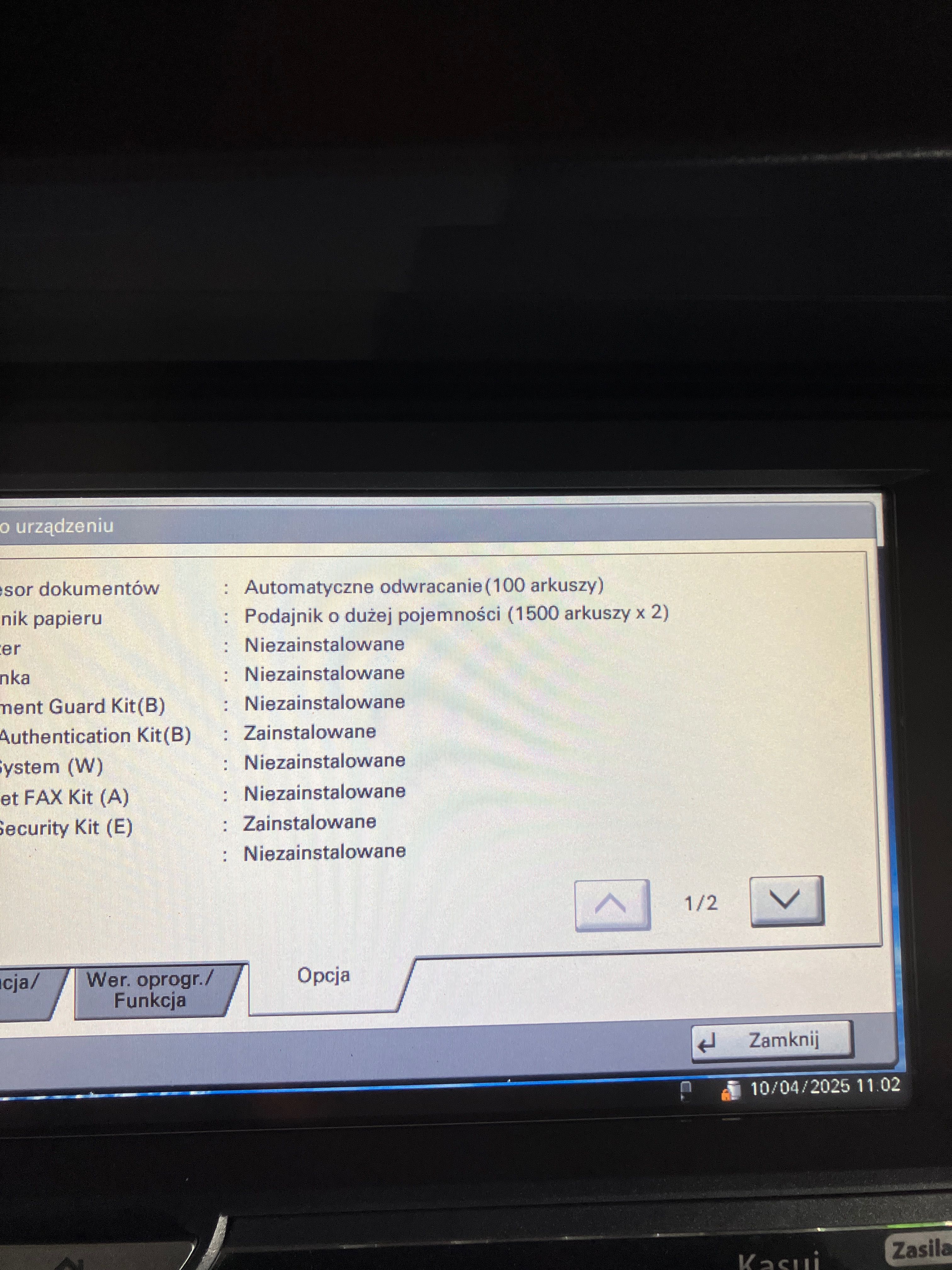 Kopiarka Kyocera TASKalfa 3010i wydruki A3 + finiszer zszywający BDB