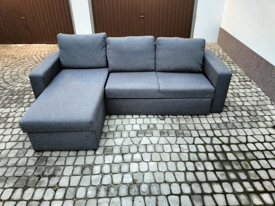 Narożnik rozkładany szary