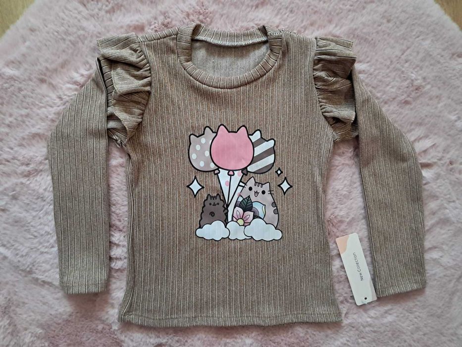 Bluzka Pusheen rozmiar 152/158 brązowa wyprzedaż