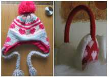 Gorro malha, forrado a algodão, pompom e proteção ouvidos