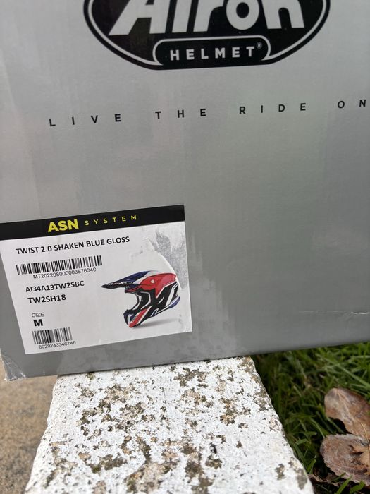 capacete airoh twist 2.0 shaken blue gloss