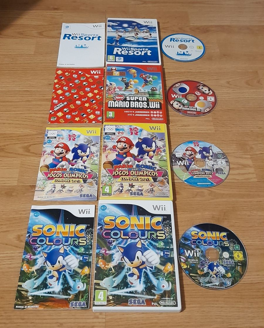 Jogos Nintendo Wii/Wii U (Originais,Completos,Versão PT)