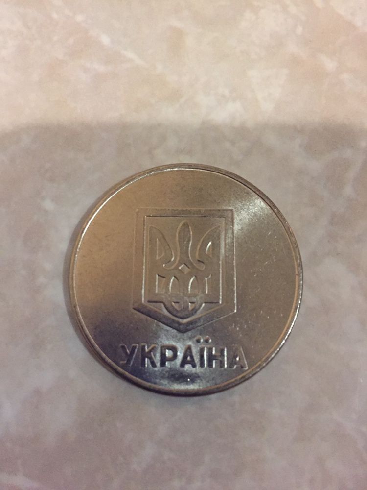 Монета Украины 1 гривна 1992г редкая новая блестящая