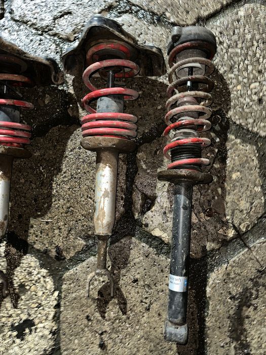 Komplet amortyzatorów sprężyny sportowe audi a4 b5