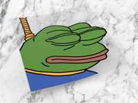 Naklejka SAD PEPE 6 x 6 cm sadpepe meme mem żaba