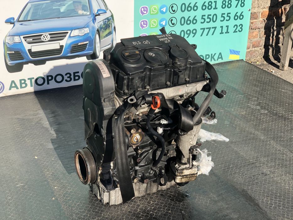 Двигатель 1.9 BLS двигун Skoda A5 caddy touran passat 1.9 БЛС Пассат б
