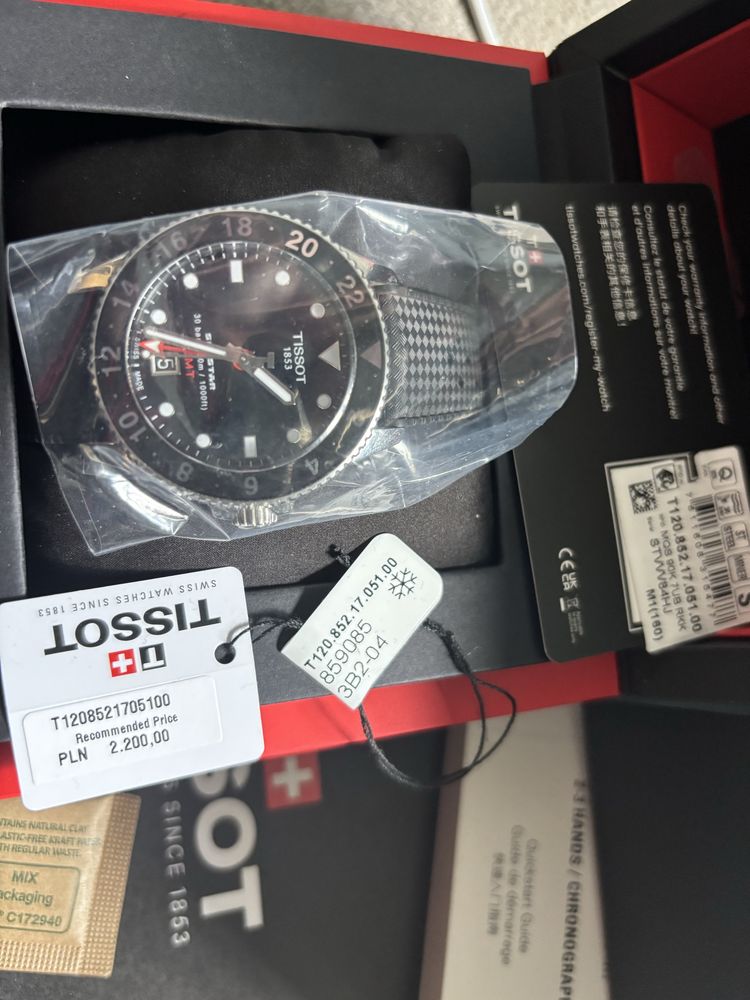 Zegarek TISSOT SEASTAR 1000 quartz  GMT nowy