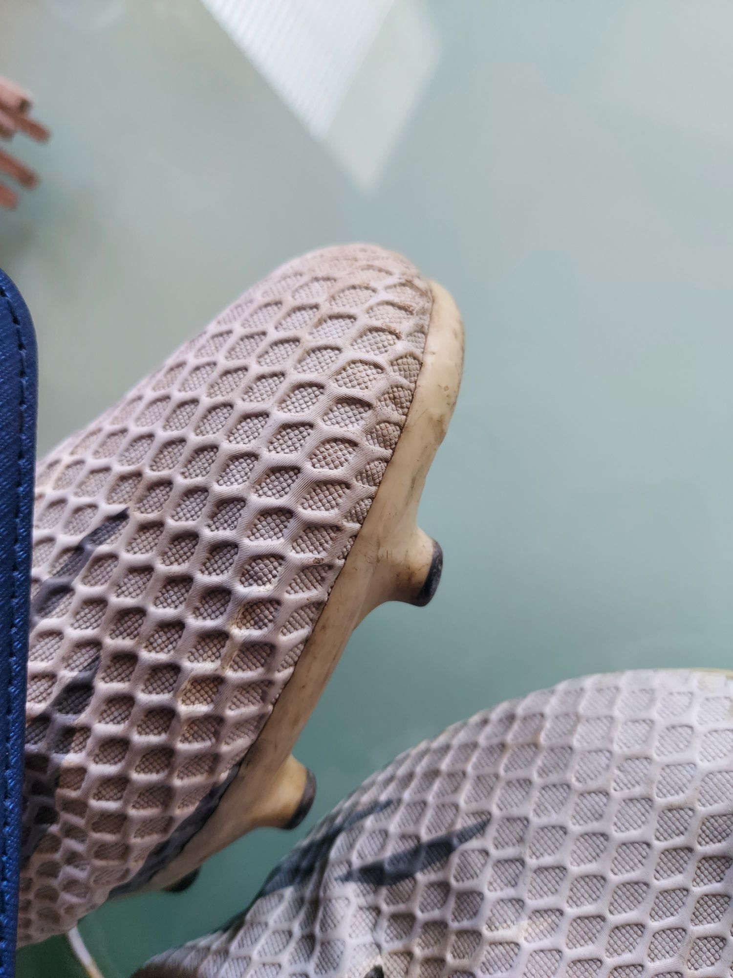 Korki profesjonalne piłkarskie 38 24 BB1026 Adidas Ace szaro-białe