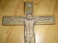 crucifixo em madeira - esculpido mão