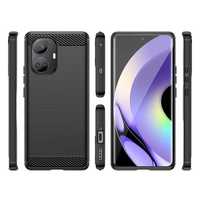 Etui Carbon Case Realme 10 Pro+ - Pokrowiec Karbonowy Silicon Czarny