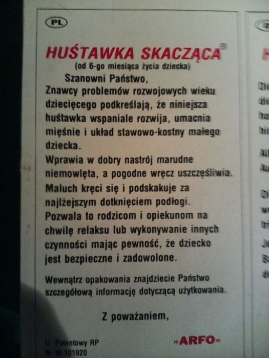 Huśtawka na sprężynie