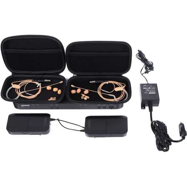 SHURE HEADSET DUPLO S/FIOS - Micros  Cor de Pele Topo de Gama