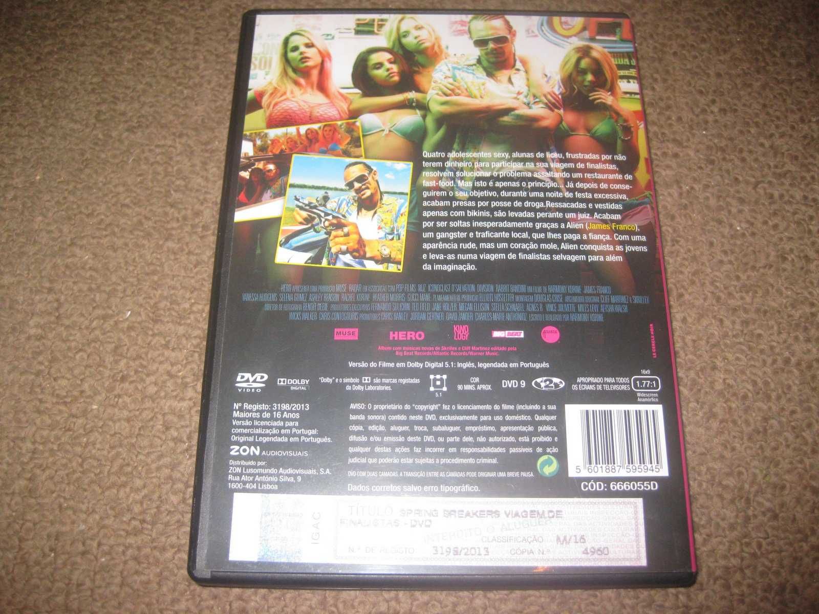 DVD "Spring Breakers - Viagem de Finalistas" com Selena Gomez