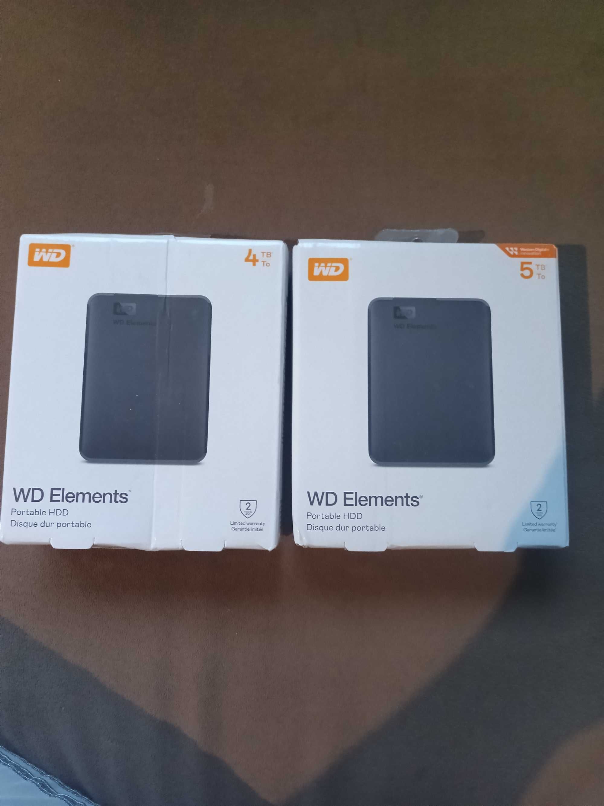 Зовнішній жорсткий диск WD Elements Portable 4/5 tb