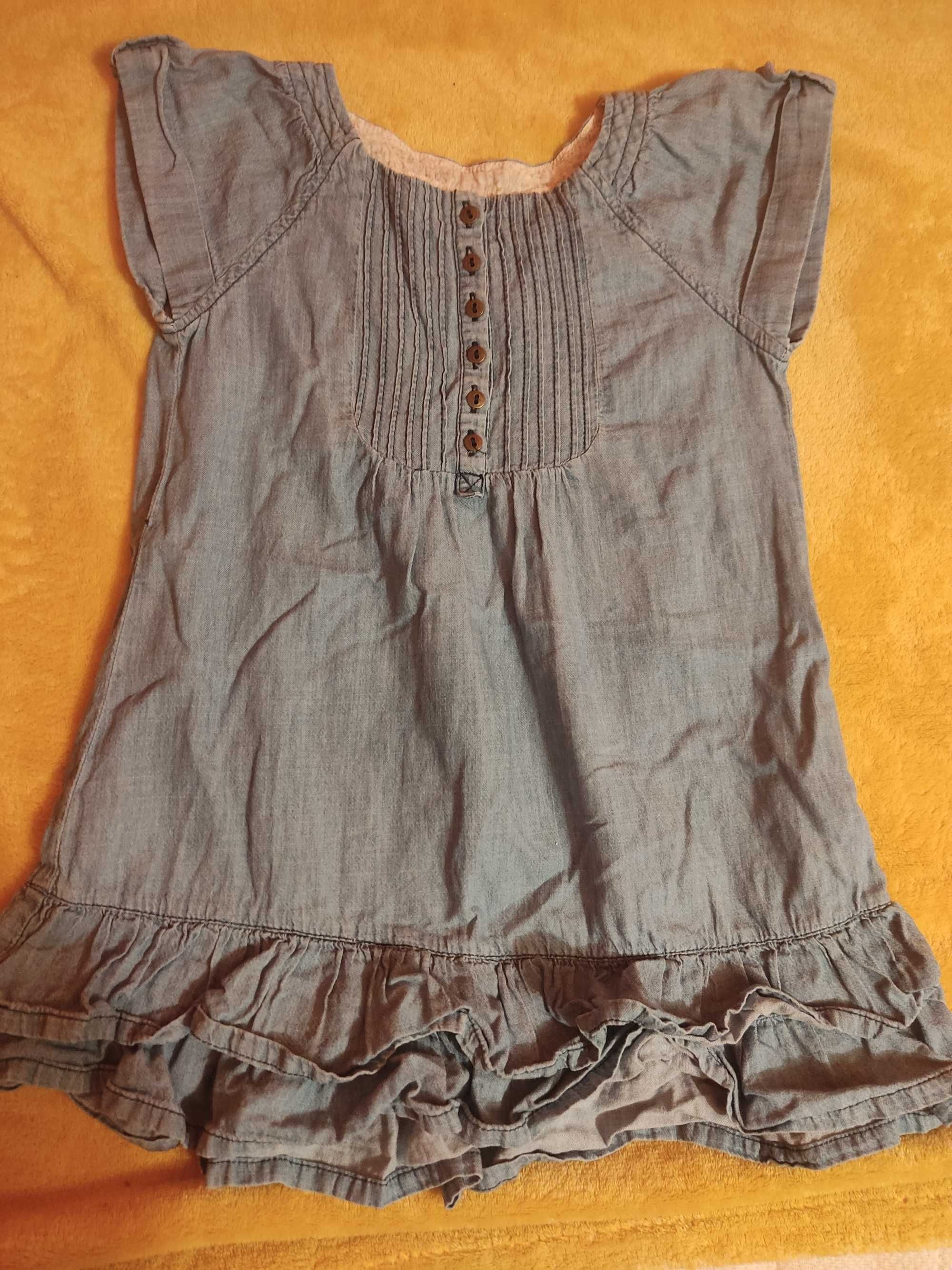 Sukienka jeansowa dla dziewczynki 98-104