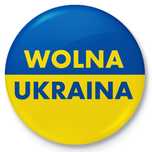 Button przypinka Wolna Ukraina