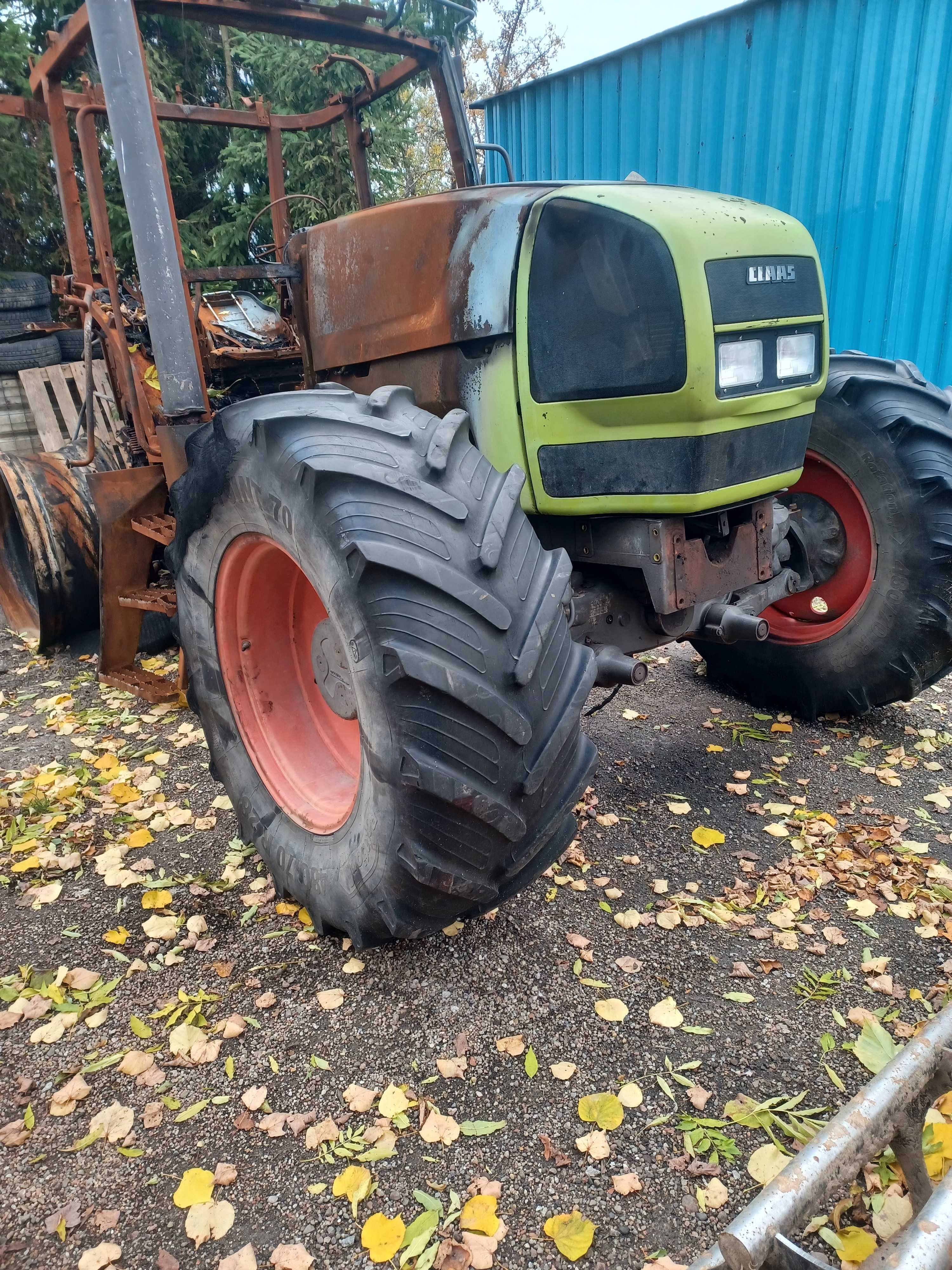 Claas Ares 816 RZ 2006r uszkodzony elementy zarejestrowany