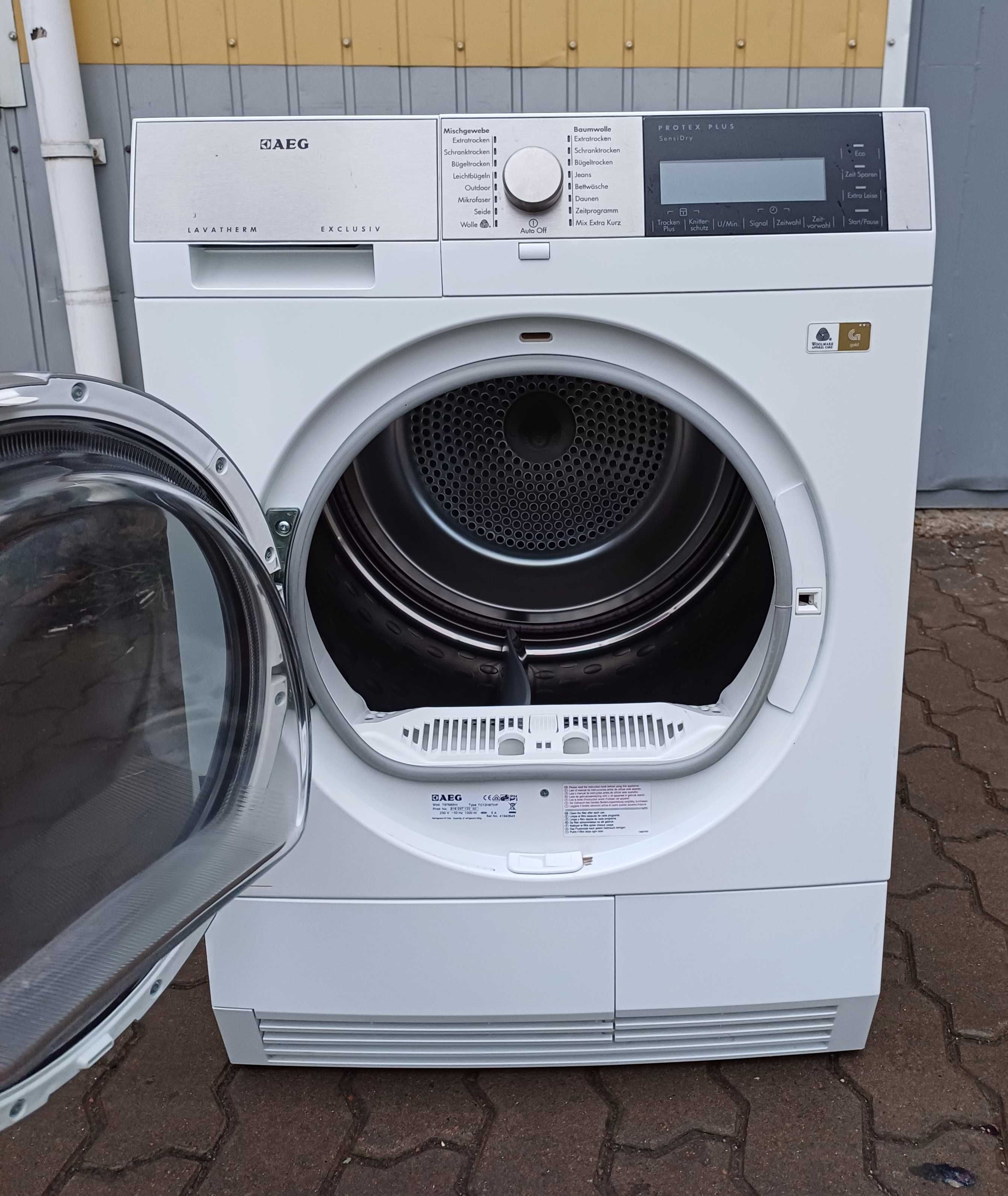 Сушильна машина сушарка на 8кг тепловий насос AEG T97685IH Germany