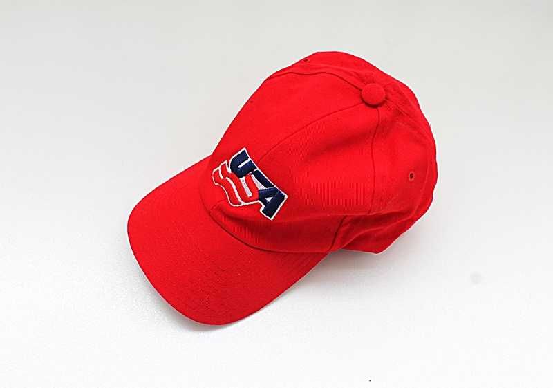 Czapka z daszkiem USA pełna FULL BRIM CAP CZERWONA