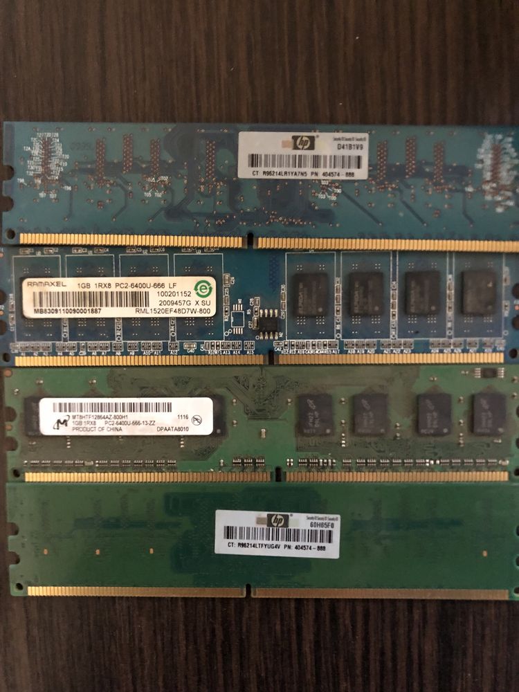 DDR2 (4gb) 4ре плажки по 1Гб