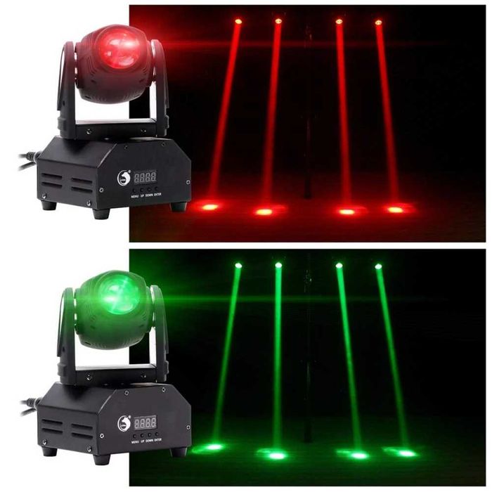 UKing 2pcs LED Moving Heads RGBW Beam dmx512
