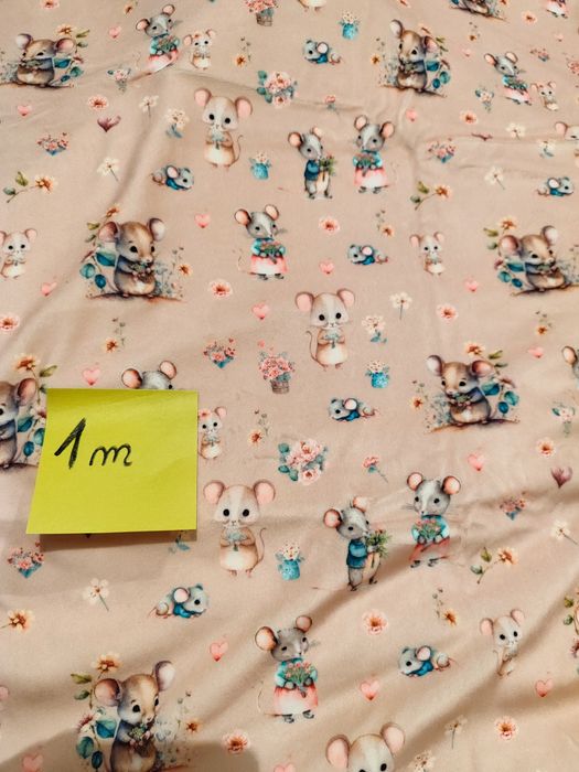 Nowy welur cena za 0.5m