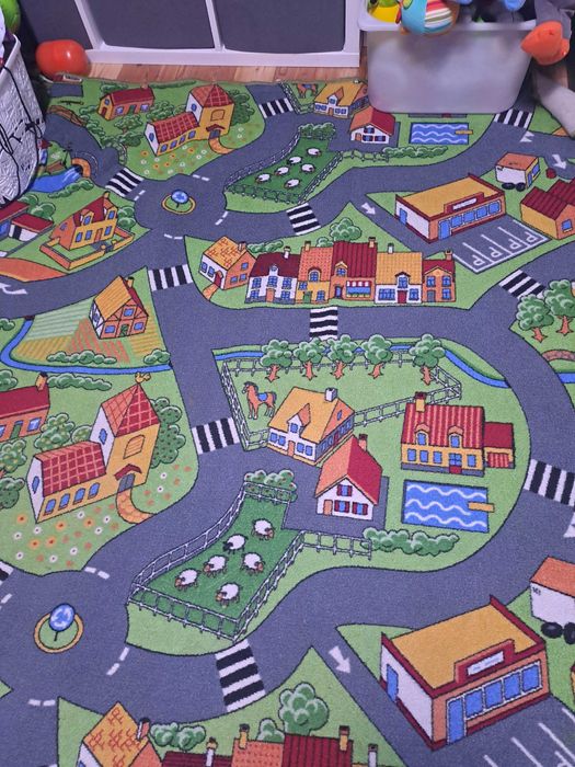 Dywan ulice, samochodziki