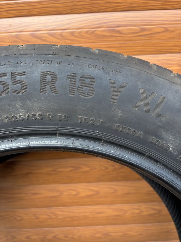 225/55/18 Continental 2 opony letnie 90% bieżnik 2020r wysyłka!