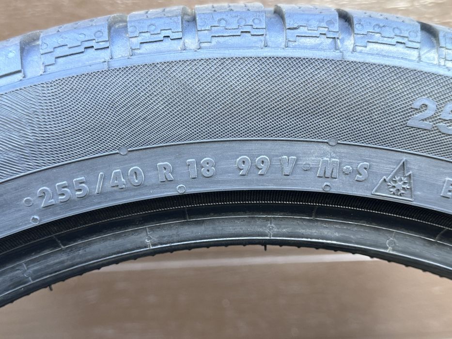 Opony zima 255/40/18 99V Continental TS830P 7mm 2szt. 2022r. Mercedes