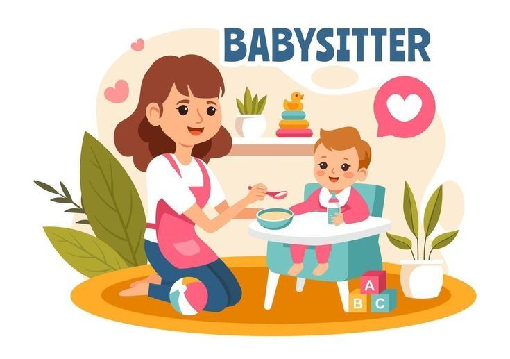 Sou babysitter, cuido de crianças e bebés