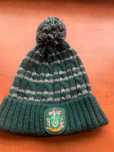 Oryginalna czapka z pomponem Harry Potter  Slytherin" zielona.