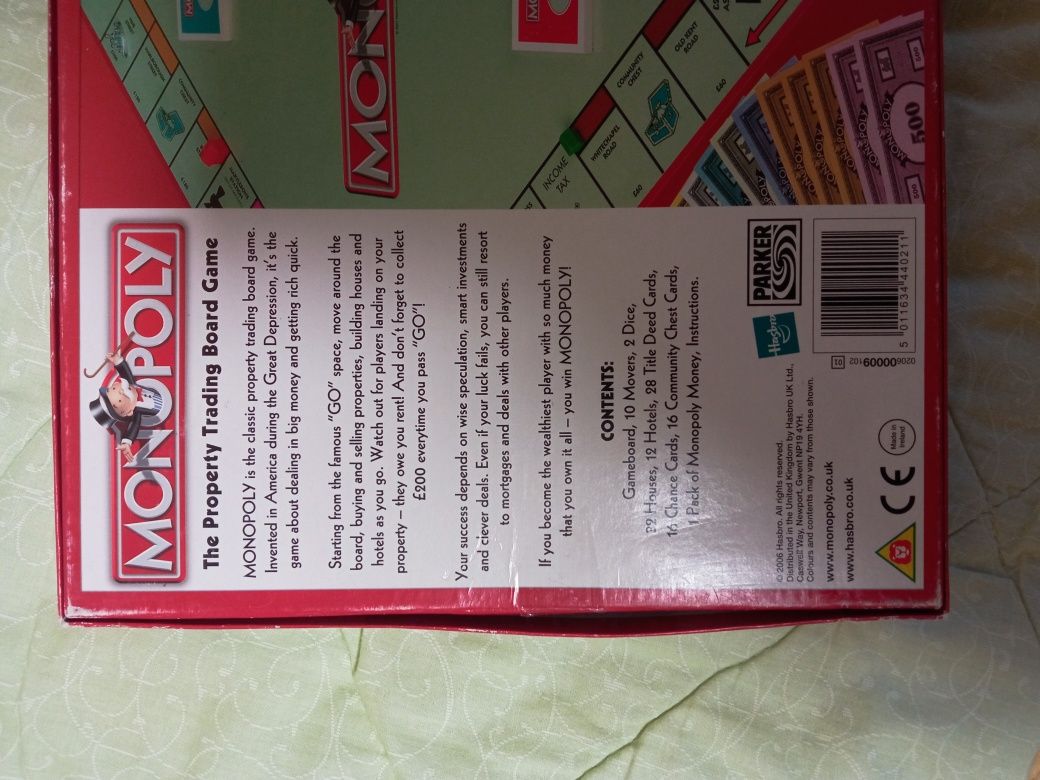 Настільна гра Monopoly оригінал Hasbro eng