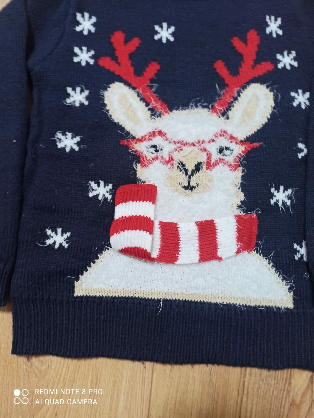 Sweter świąteczny, zimowy 110/116