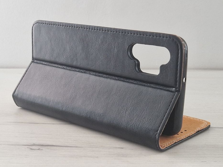 Kabura pozioma BOOK SPECIAL do SAMSUNG GALAXY A32 5G CZARNA (skóra)