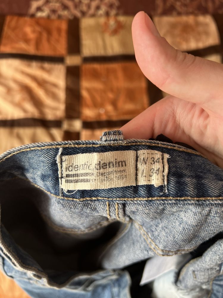 Чоловічі джинси варенки Identic denim 34/34 в гарному стані