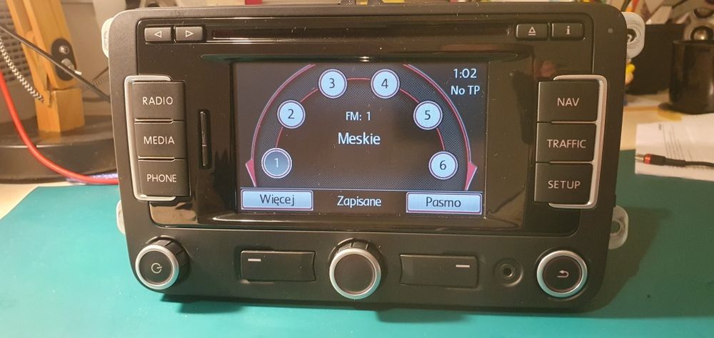 Radio nawigacja VW RNS310, pl menu, mapy