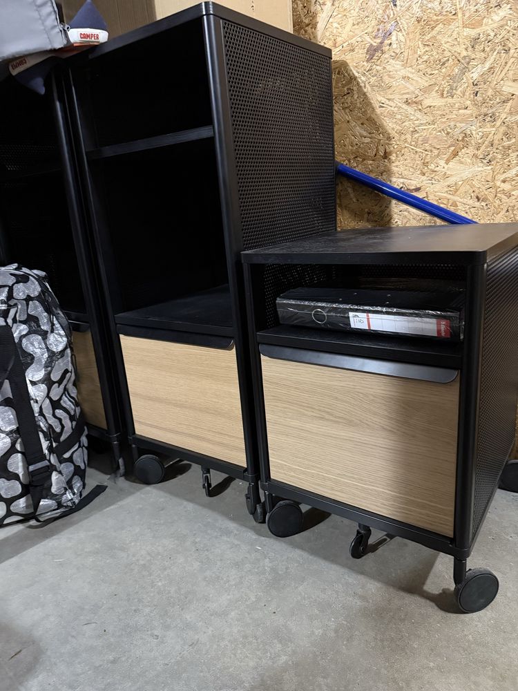 Szafka IKEA na kotkach, siatka czarny, 41x101 cm