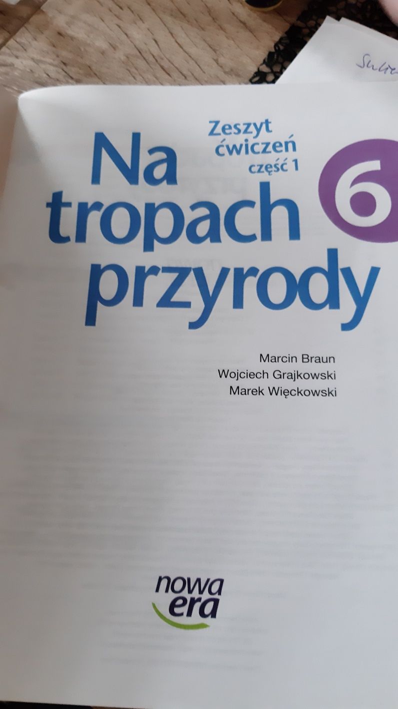 Zeszyt  ćwiczeń  na tropach przyrody 6