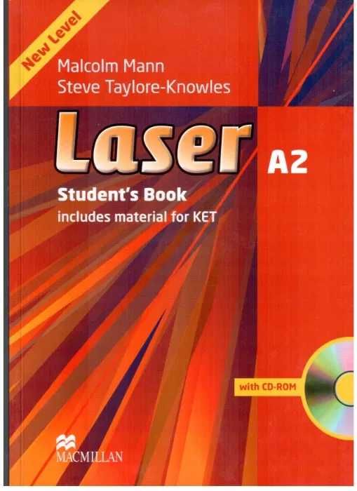 Книга и рабочая тетрадь по английскому Laser А2