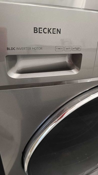 Máquina de Lavar Roupa BECKEN Boostwash (12 kg - 1400 rpm - Inox)