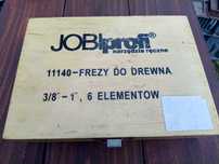 FREZY DO DREWNA zestaw frezów do drewna JOBI 6sztuk NOWE
